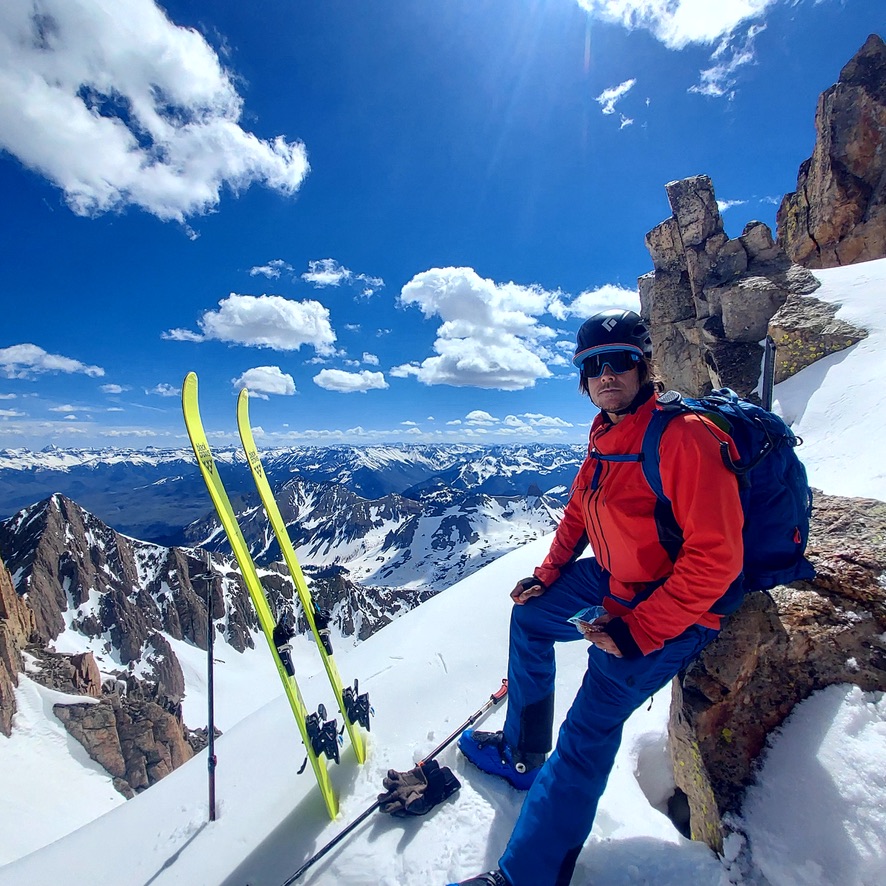 Brian ski mountaineering in the San Juans