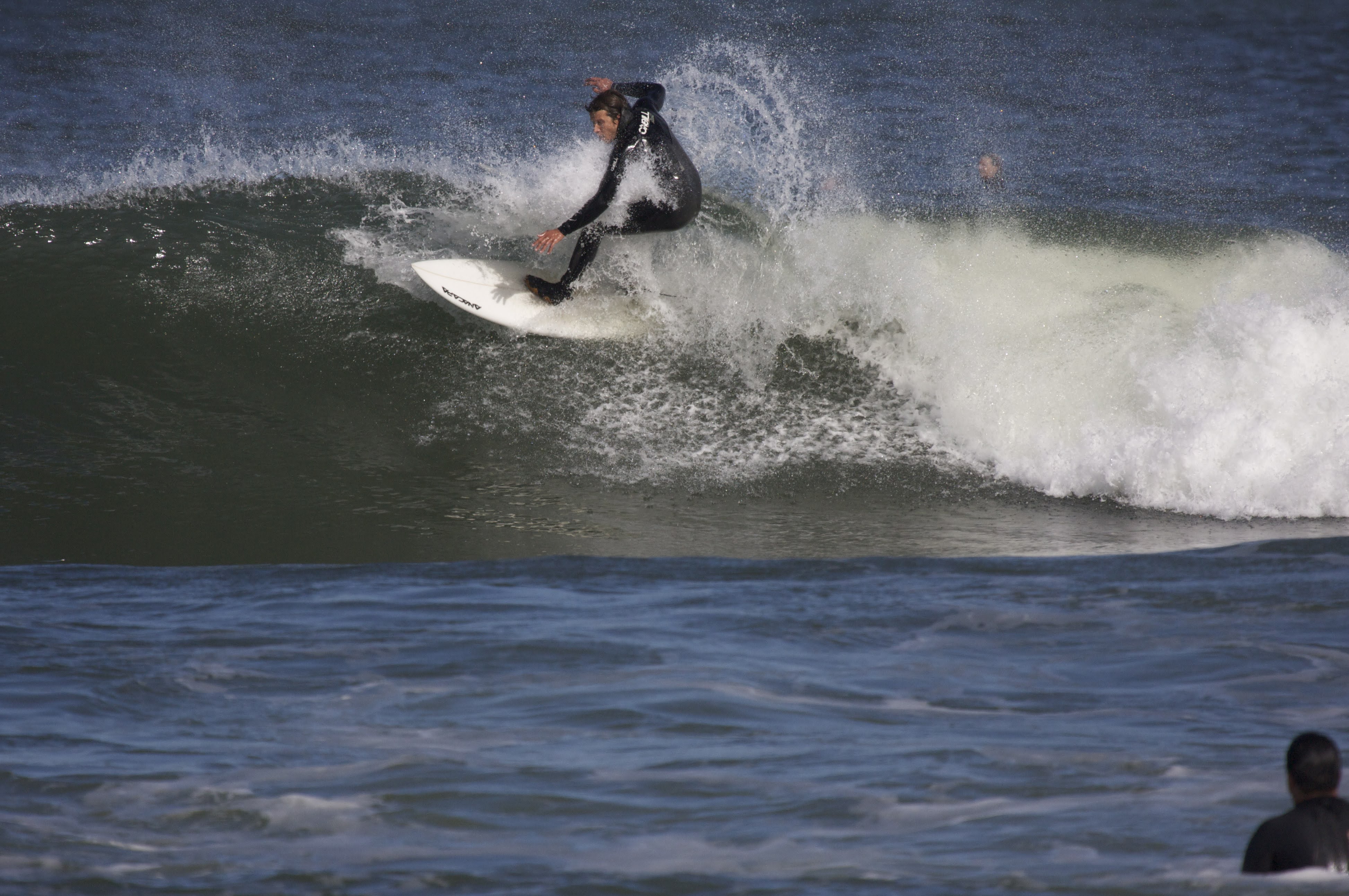 Brian surfing in the ocean